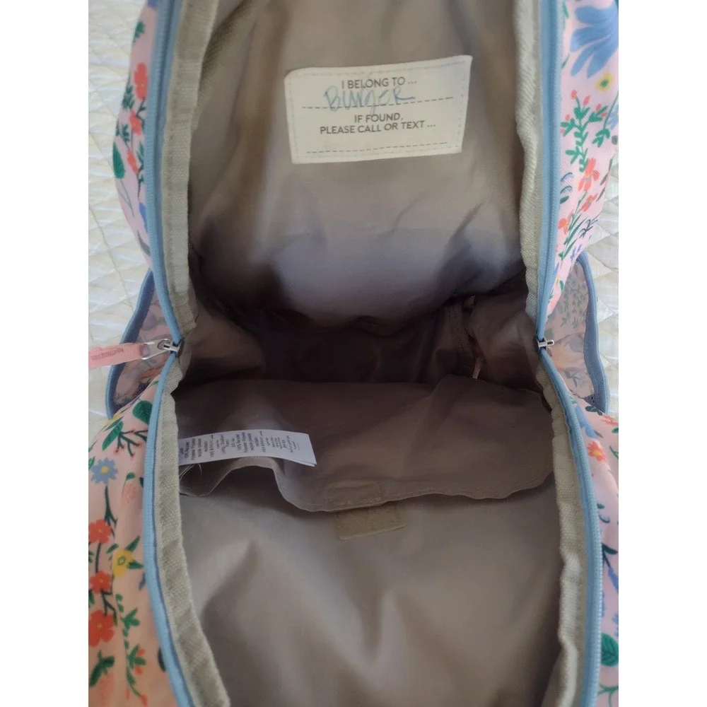 Pottery Barn Mackenzie Rifle Paper Co. Bramble Fields Backpack Pink Blue Floral